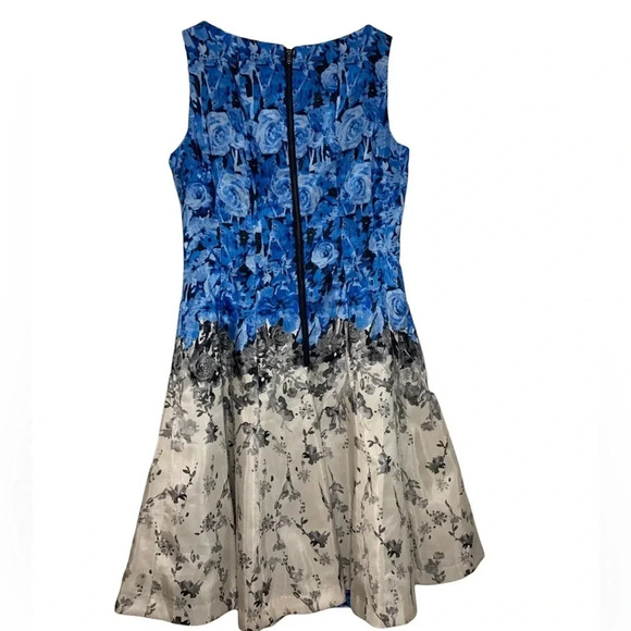 J. Taylor Floral Print Ombré Fit and Flare Dress - Picture 4 of 9